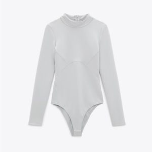 Zara CUT OUT NEOPRENE EFFECT BODYSUIT